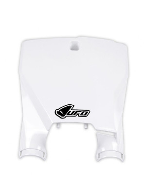 Tablica na numer startowy UFO do Husqvarna TC 125/250, FC 250/350/450 (16-22), TC 300 (16-18) biała