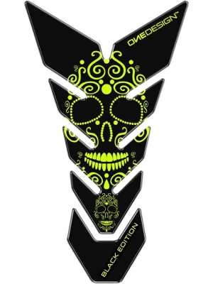 Tankpad Uniwersalny Onedesign Black Edition Yellow Skull