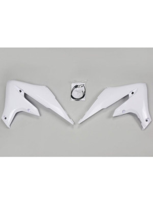 Osłony chłodnicy UFO do Yamaha YZF 250 (19-) / WRF 450 (19-22), WRF 250 (20-), YZF 450 (18-) białe