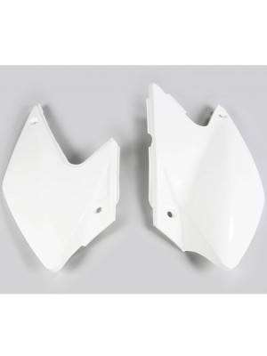 Osłony boczne tylne UFO do Kawasaki KLX 450R (07-21) białe