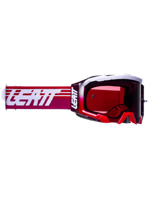 Gogle motocyklowe z przyciemnianą szybą Leatt Velocity 5.5 czerwone