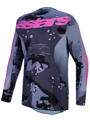 Bluza cross Alpinestars MX Racer Lone szaro-fioletowa