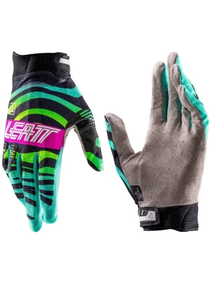 Rękawice cross Leatt Moto 2.5 X-Flow czarno-zielono-różowe