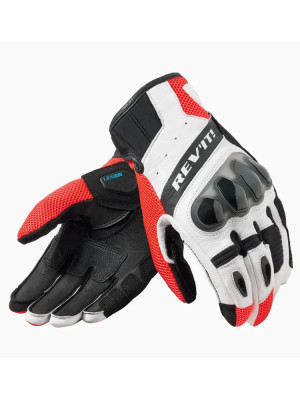 Rękawice motocyklowe REV’IT! Ritmo czarno-fluo czerwone