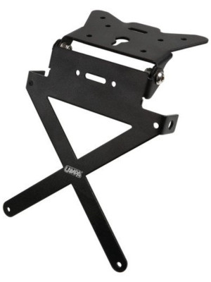 Uniwersalne mocowanie tablicy rejestracyjnej Lampa X-Plate z regulacją nachylenia aluminiowe czarne