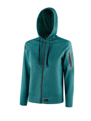 Bluza termoaktywna z kapturem damska Brubeck Outdoor Merino zielona
