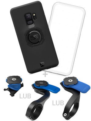 Etui na telefon Samsung Galaxy S9, pokrowiec przeciwdeszczowy oraz mocowanie rowerowe Quad Lock
