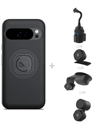 Zestaw do samochodu: etui MAG na telefon Google Pixel 10 Pro XL (magnetyczne) oraz mocowanie Quad Lock