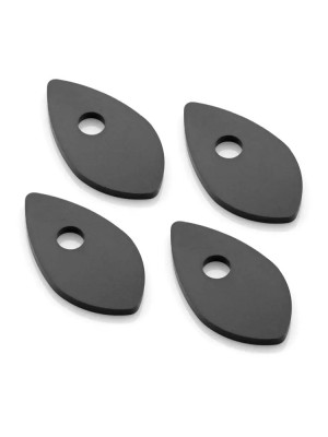 Zestaw montażowy do kierunkowskazów Rizoma do wybranych modeli Ducati/Honda/Kawasaki (4 sztuki w zestawie) czarne
