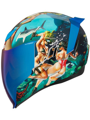 Kask integralny Icon Airflite Pleasuredome 4 niebieski