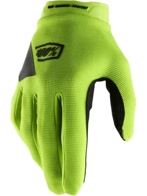 Rękawice cross damskie 100% Ridecamp fluo-czarne
