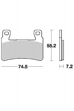 KLOCKI HAMULCOWE SBS 734 DC