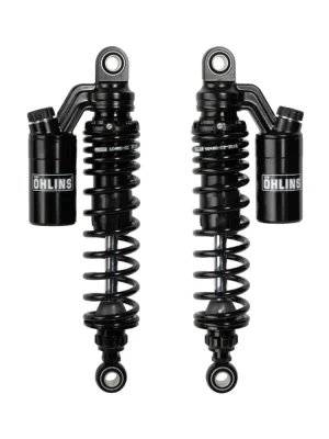 Zestaw amortyzatorów motocyklowych tylnych Ohlins STX36P Twin Blackline Honda/ Kawasaki (wybrane modele)