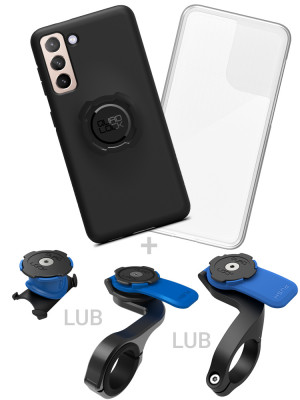 Etui na telefon Samsung Galaxy S21+ + pokrowiec przeciwdeszczowy + mocowanie rowerowe Quad Lock