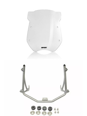 Zestaw: szyba motocyklowa WRS Alto Touring 18" + mocowanie BMW R 1200 R (11-14)