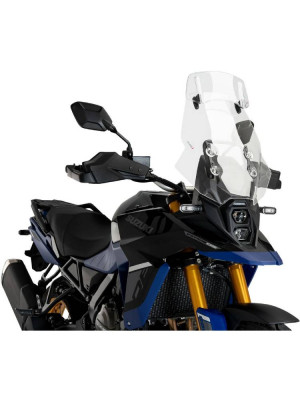 Szyba motocyklowa turystyczna PUIG Suzuki DL800 V-Strom DE/TECH (23-), DL800 V-STROM SE (25-), DL800 V-STROM (24-) [z deflektorem] przezroczysta