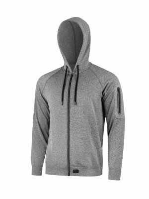 Bluza termoaktywna z kapturem Brubeck Outdoor Merino szara