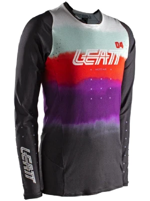 Bluza enduro damska Leatt Moto 4.5 Lite Sunburn czarno-fioletowo-czerwona