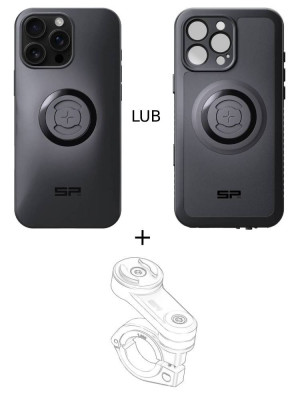 Zestaw na motocykl: etui na telefon iPhone 16 Pro Max + mocowanie SP Connect