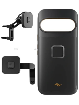 Zestaw na motocykl: etui Peak Design Mobile Gnar do smartfona Google Pixel 10 Pro XL z mocowaniem motocykla