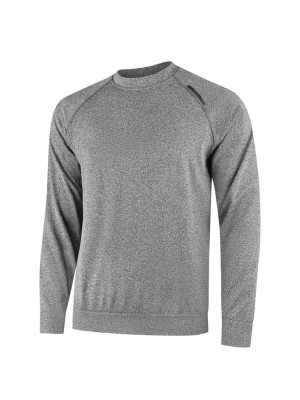 Bluza termoaktywna dresowa Brubeck Outdoor Merino szara