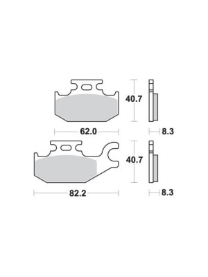 Klocki hamulcowe SBS 835 SI