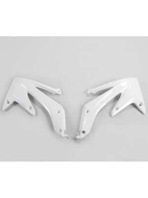 Osłony chłodnicy UFO do Hondy CRF 450R (05-08) białe