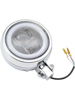 Reflektor przedni Daytona Capsule120 LED dolne mocowanie, srebrny [120mm]