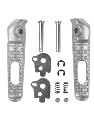 Podnóżki motocyklowe pasażera BikeTec Honda CBR 600RR/ 1000 RR (03-14) srebrne