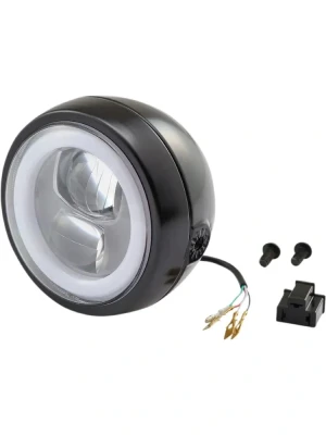 Reflektor przedni Daytona Capsule120 LED czarny [120mm]