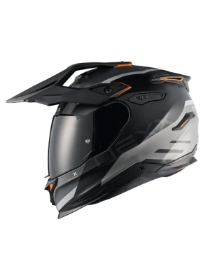 Kask adventure Nexx Y.Travl Quest czarno-szaro-pomarańczowy