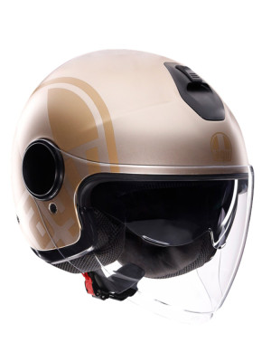 Kask otwarty AGV Eteres Sirolo biało-złoty matowy