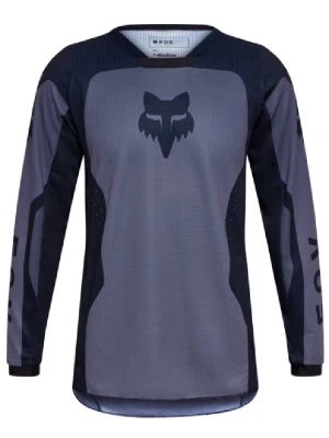 Bluza enduro dziecięca Fox 180 Shield czarno-szara