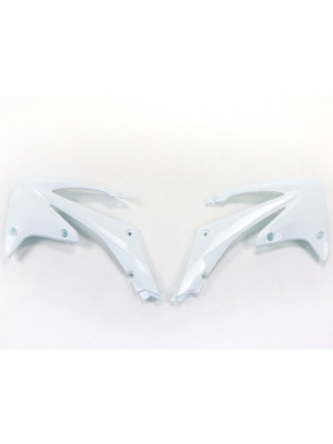 Osłony chłodnicy UFO do Hondy CRF 250R (10-13), CRF 450R (09-12) białe