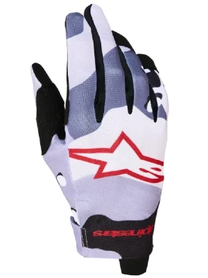 Rękawice cross Alpinestars MX Radar czarno-fioletowo-czerwone