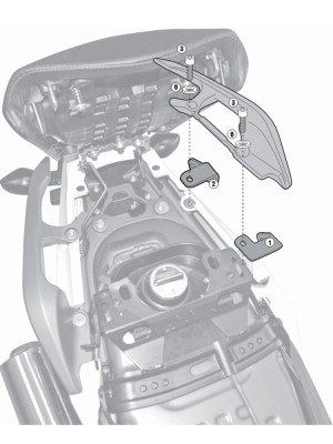 Zestaw mocujący GIVI do montażu PLX1111/ PL1111/ PL1111CAM/ TE1111 bez stelaża kufra centralnego 1111FZ Honda NC 700 S/ X [12-13]/ 750 S/ X DCT [14-1