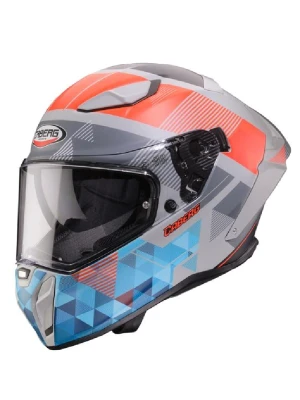 Kask integralny Caberg Drift Evo II Prism szaro-niebiesko-czerwony