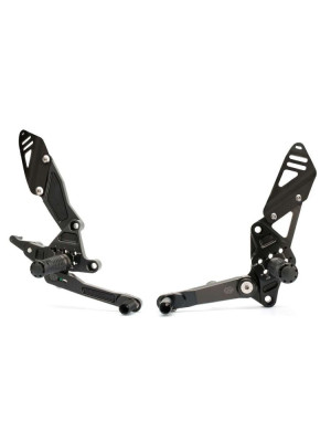 Zestaw regulowanych podnóżków z dźwigniami GILLES FXR-Y03 Yamaha (wybrane modele) czarny