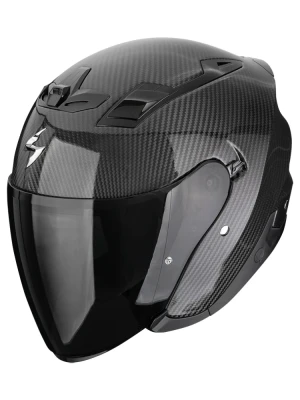 Kask otwarty Scorpion EXO-Z1 Carbon Solid czarny połysk