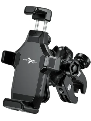 Uchwyt motocyklowy na telefon Biketec antywibracyjny, montowany na kierownicę czarny [Typ: R18]