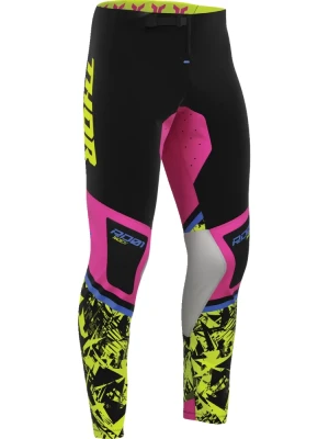 Spodnie cross Thor Sportmode Punkd czarno-różowe-fluo