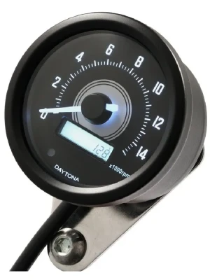 Obrotomierz cyfrowy z prędkościomierzem Daytona Products Velona60 do 399 km/h czarny [15000A]