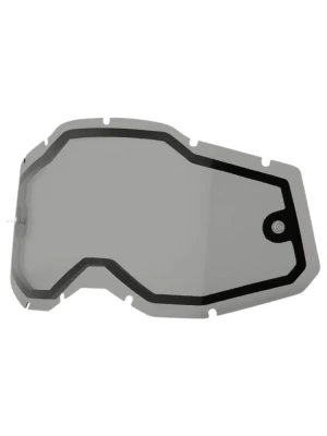Szybka do gogli 100% Racecraft2, Accuri2, Strata2 podwójna, szara