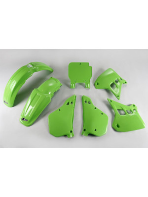 Komplet plastików UFO do Kawasaki KX 250 (90-91) zielony