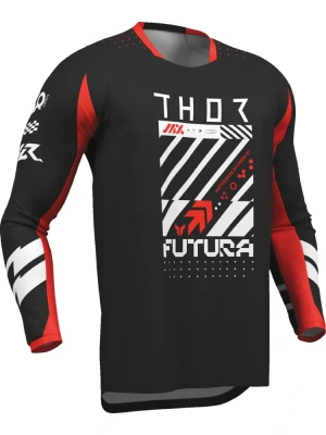 Bluza enduro Thor Launchmode Futura czarno-czerwona