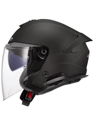 Kask otwarty LS2 OF618 Verso II Solid czarny matowy
