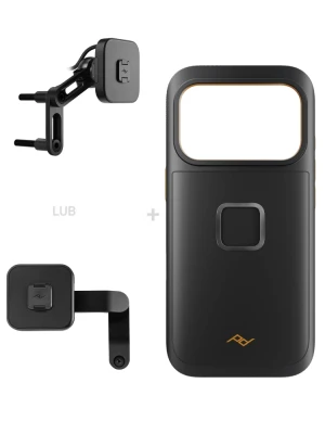 Zestaw na motocykl: etui Peak Design Mobile Gnar Case do smartfona Iphone 17 Pro z mocowaniem motocykla