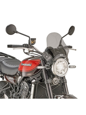 Szyba motocyklowa GIVI [36,5 X 35 cm] do Royal Enfield HNTR 350 (22-) przyciemniana [mocowanie w zestawie]