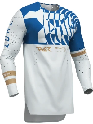 Bluza enduro Thor Sportmode Mind Control biało-niebieska