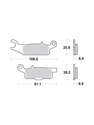 KLOCKI HAMULCOWE SBS 851 SI